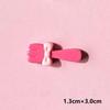 Set di Pinze per Capelli, Portachiavi e Charms per Crocs in Resina Fai da Te Fragola Rosa