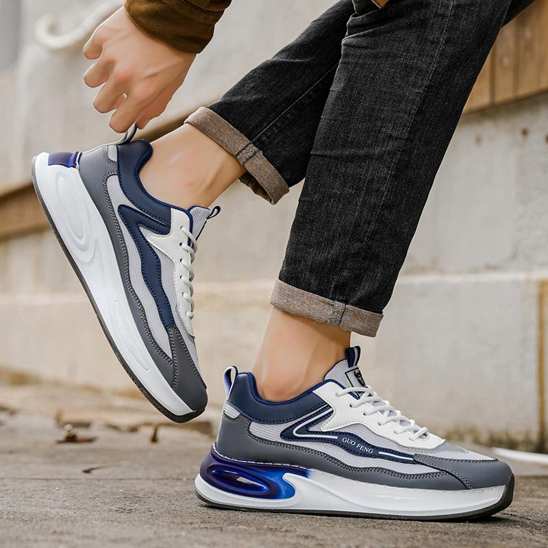 Nowa Moda Męskie Cztery Pory Roku Wygodne Buty na Grubej Podeszwie Studenci Chłopcy Modne Miękka Podeszwa Oddychające Casualowe Sneakersy do Biegania