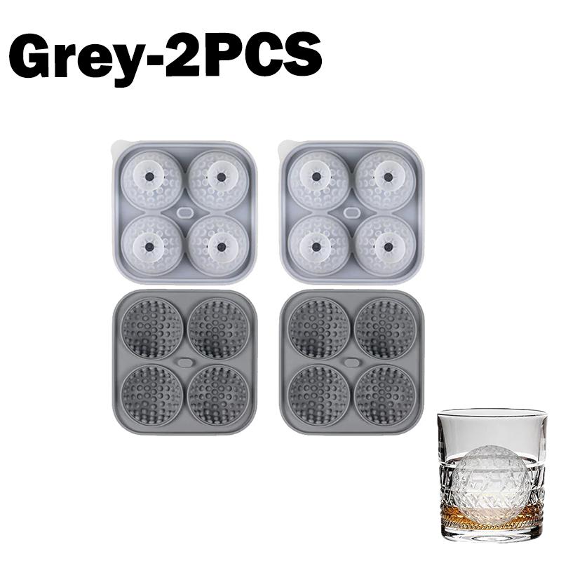 Big Golf Ice Ball Maker Large Silicone Ice Cube Tray With Lid Ice Mold For Whiskey Bourbon Cocktails Drinks Home Bar Accessories