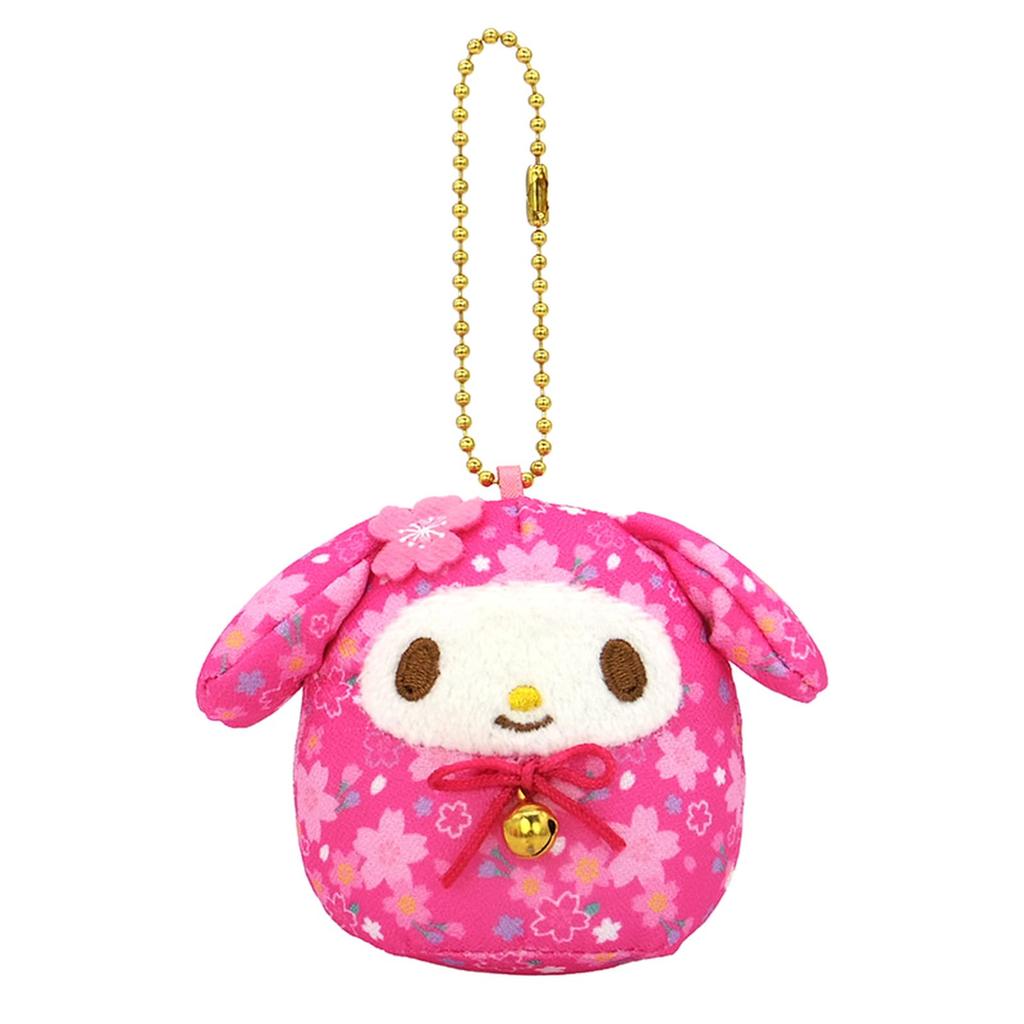 Nakajima Corporation Sanrio Characters Sakura Daruma Mascot My Melody 205353-24 H6.5 X W9 X D5cm