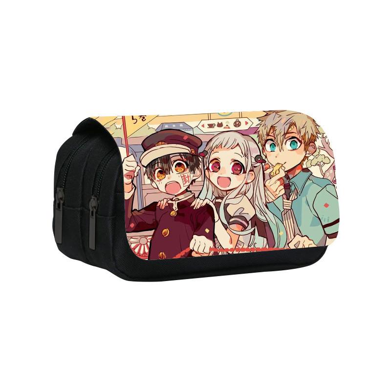 Toilet Bound Hanako Kun Pattern Double Layer Stationery Storage Bag For Students And Professionals