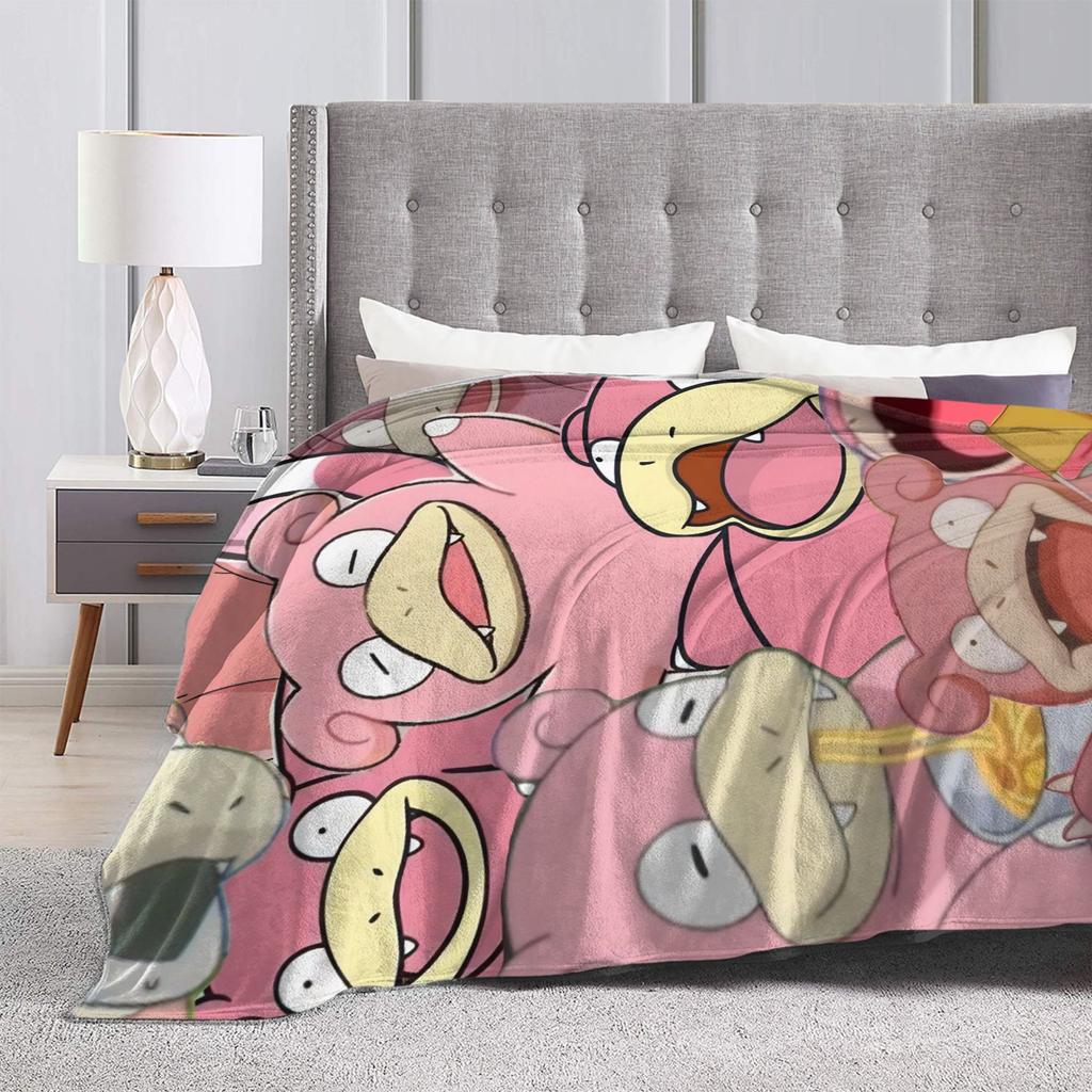 Soft Blankets Decorative Slowpoke Cartoon Bedding Throws  Flannel Bedspread For Outdoor Fashion Sofa Bed Cover