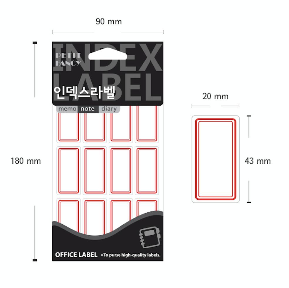 Petit Fancy Etikettenaufkleber (je 10 Stück) Indexetiketten / Kategorieetiketten / Büroetiketten / Anhängeraufkleber / Markierungswerkzeuge / Anhänger für Index - 48 Optionen