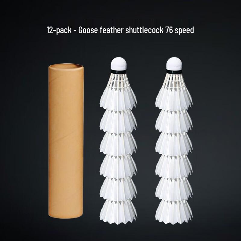 WEZHO Professional Goose Feather Badminton Shuttlecocks