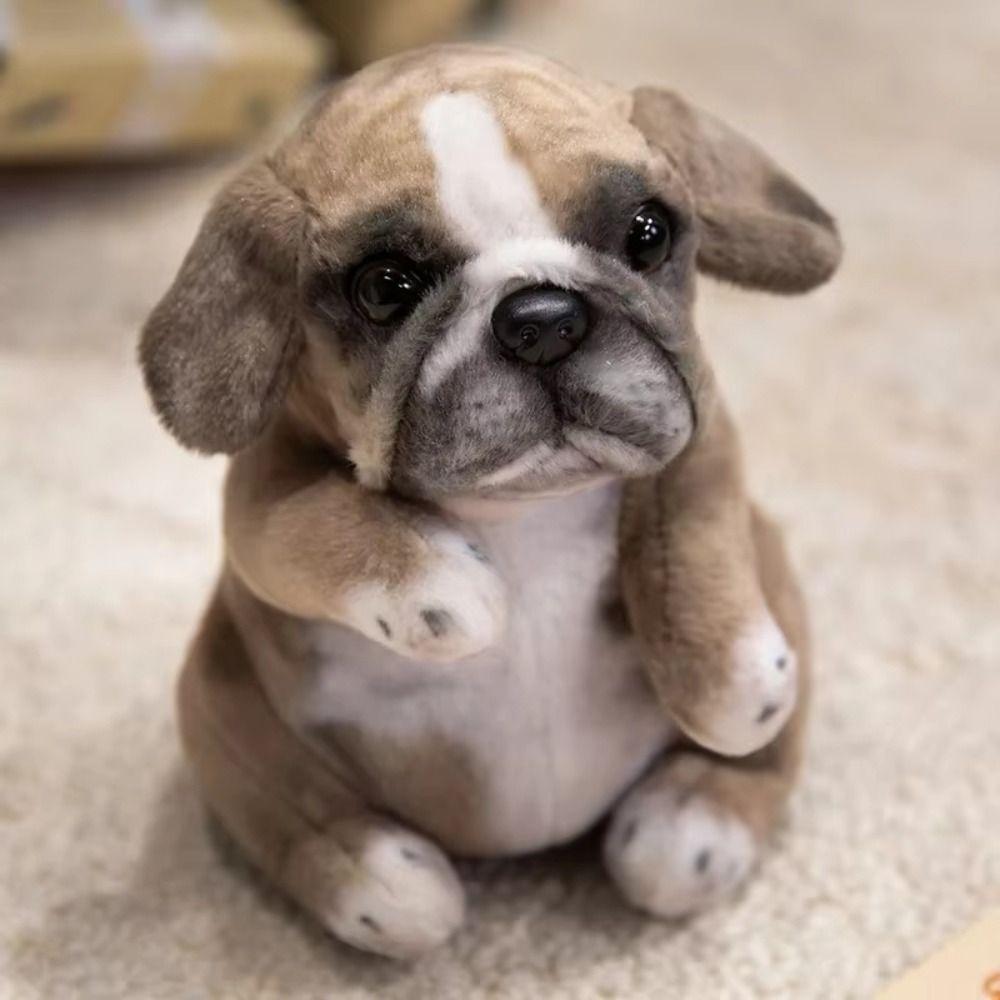 Stuffed Animals Puppy Plush Toys Simulation Plush Dog Doll Stuffed Poodle Pug Birthday Gift
