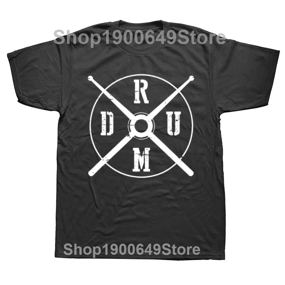 Drummer TShirt DRUM Drumsticks Drumming Musician Shirt Gift TShirt New Arrival Men Top TShirts Outdoor T Shirt Cotton