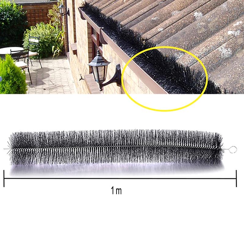 Gutter Brush Gutter Guard 100CMX1M Roof Leaf Protection Easy Install for Preventing Twig and Leaf Blockages