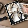 Korean Style High-End Printed Silk Scarf - Versatile Fashion Accessory