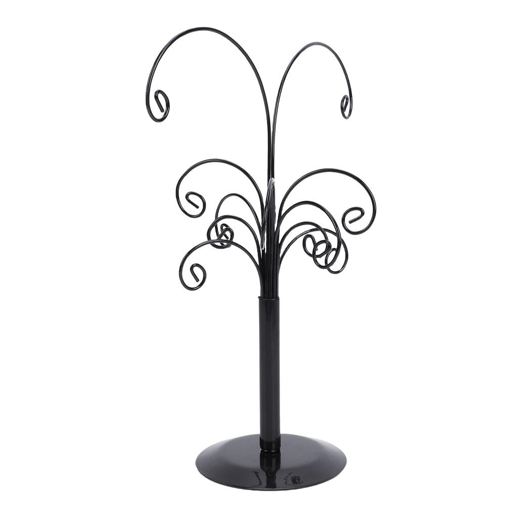 2pcs Xmas Ornament Tree Display Stand Metal Ornament Hold  Tree Jewelry Display Necklace Earring     
