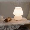 Mushroom LED Glass Table Lamp USB Dimming For Home Study Desk Atmosphere Light Bedroom Bedside Decoration Night Light Table Lamp