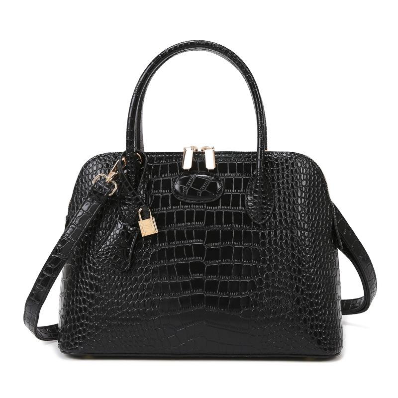 Women's bag new crocodile pattern women's fashion large-capacity shoulder messenger bag handbag