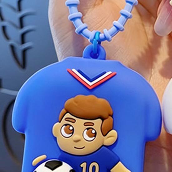 Bag Pendant with Hanging Chain, Cartoon Star Design Soft Silicone Stress Relief Keychain, Schoolbags Bag Decoration