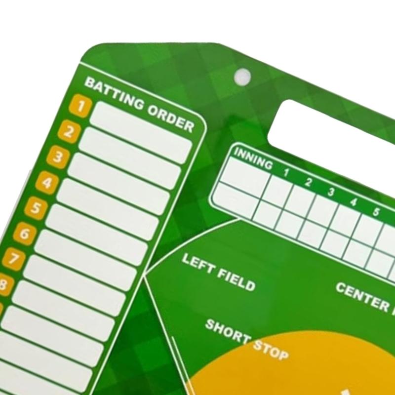 Baseball Coaching Board Double Sided Baseball Lineups Board Dry Erases Baseball Clipboard Coaching Accessories Enduring