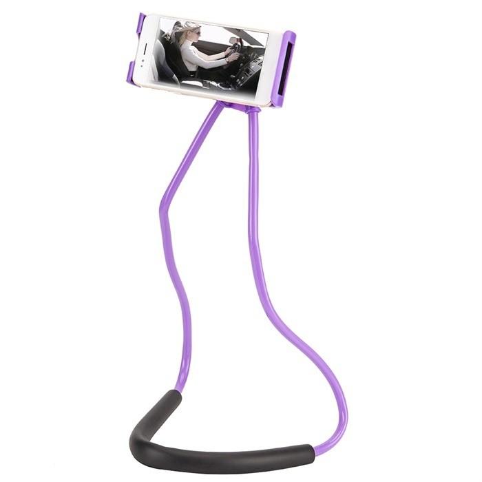 

Lazy Holder Tablet Stand For Bedside Desk With Adjustable Length For Live Streaming фіолетовий