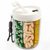 [New] 1Pcs Daily Medicine Organizer Portable 6-Compartment Vitamin Supplement Pill Storage Box For Unisex Home And Travel Use