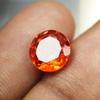Natural Orange Ceylon Sapphire 3.1ct Round Cut AAA Certified Loose Gemstone