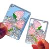 Transparent Rectangle Fruit Sand Art Ornament – Cute Acrylic Gift for Office & Birthdays