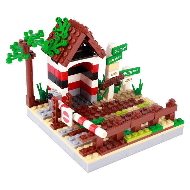 Toys Model Military Accessories Model WW2 Building Blocks Battlefield Blockhouse Sentry Tower Command Post Bunker Gift