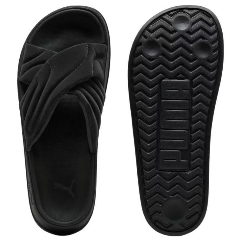 Puma Leadcat Women Comfort Versatile Cushioned Slide Sandals Black 400340-01