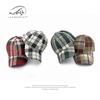 Spring and autumn new fashion cap women's classic personality plaid hardtop baseball cap men's casual trend