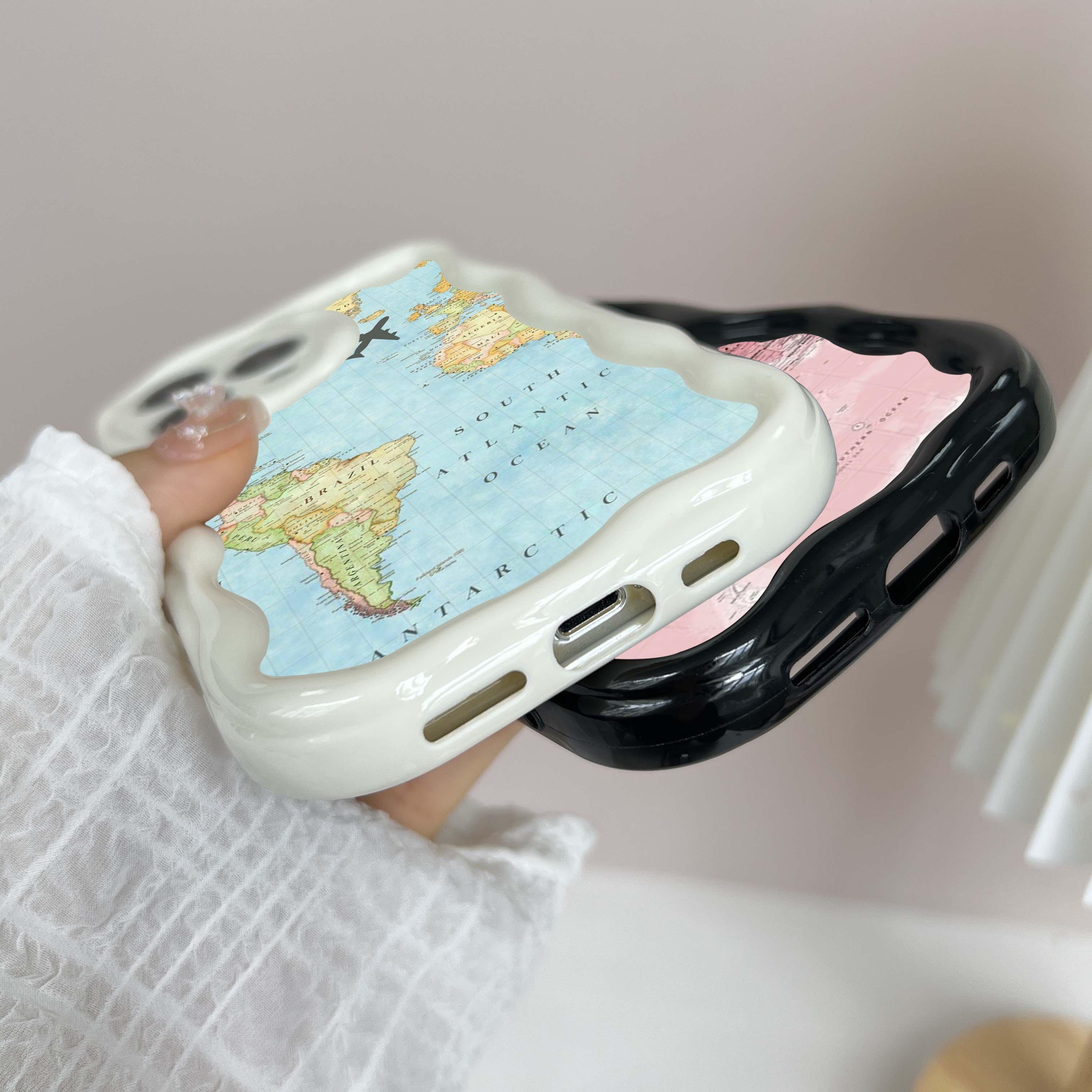 N90 Maps арт-дизайн Мягкие волнистые чехлы для телефонов для Samsung A54 A34 A13 A14 S23 — фото 9