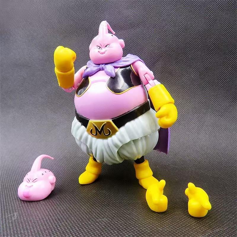 Anime Dragon Ball 15cm Majin Buu Replace The Face Movable Doll Action Figure Model Limb Mobility Kids Toys Gifts
