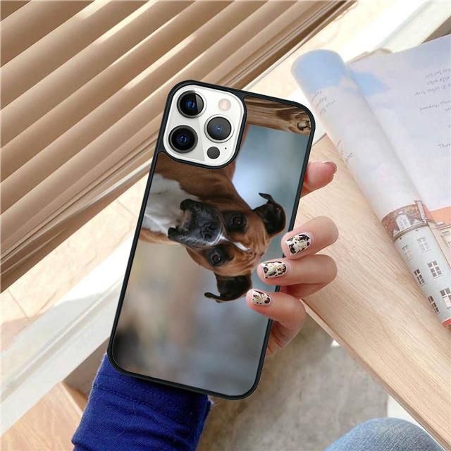 Cute Boxer Dog Puppy TPU Coque Shell For iPhone 17 Air 15 16 14 13 12 Pro Max 11 Pro Max Plus Phone Case Cover