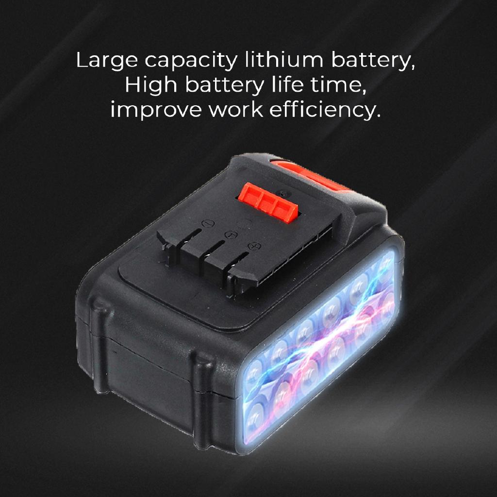 9000RPM Brushless Cordless Electric Angle Grinder Polishing Machine Angle Grinder Cutting Tool Black