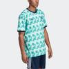 Adidas X Tango Collaboration Sports Lifestyle Series V-Neck Moisture-Wicking Breathable All-Over Print Short Sleeve T-Shirt Men Tops Green DT9198