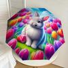 1pc rabbit flower Pattern Umbrella  Automatic Opening and Closing Umbrella, High quality Umbrella, Ideal Gift for Her 244