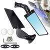 RACEAST Motorcycle Rearview Fixed Wing Rearview Mirror with Adjustable Competition Wing Suitable for NINJA 250 Base Fits 34mm To 57mm Spacing Mirror,