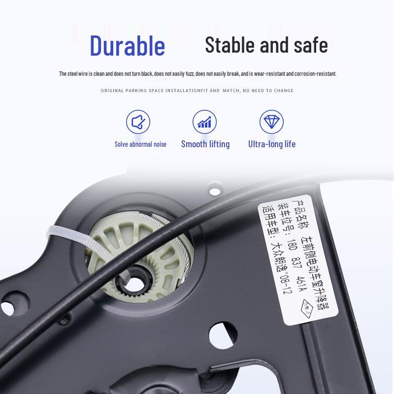 Fits 08-17 VW Lavida Power Window Regulator Assembly with Bracket, Motor, and Lifter.