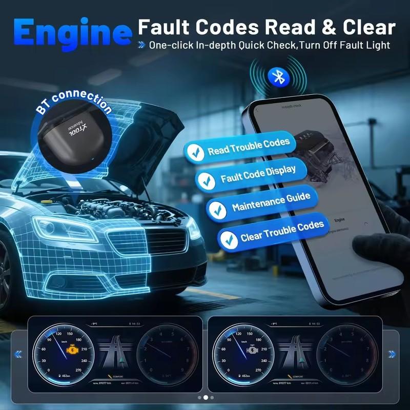 XTOOL Advancer AD20Pro All System Diagnostic Tool OBD2 Bluetooth Scanner Oil Reset Battery Test Driving Record Free Update