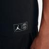 Jordan X Paris Saint-Germain Co-Branded Logo Print Crew Neck Short Sleeve T-Shirt Men Tops Black BQ4278-010