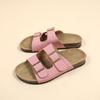 Flat Slippers For Women  New Luxury Men Indoor Bottom Non Slip Cork Slippers Women's Beach Outdoor Home Flip Flops Sandals