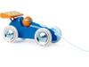 Voiture De Course À Traîner Vilac - Modèle 2309Y - Couleurs Bleu Et Orange