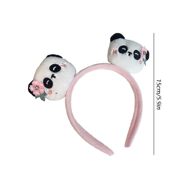 Contemporary Panda Hair Accessory Plush Fabric Hair Decoration Fashion Headbands Hairpiece For Adults Comfortable Wear