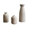 Set di Vasi Bianchi in Ceramica Moderni – Espositore Decorativo per Fiori in Tre Pezzi per Casa e Soggiorno.