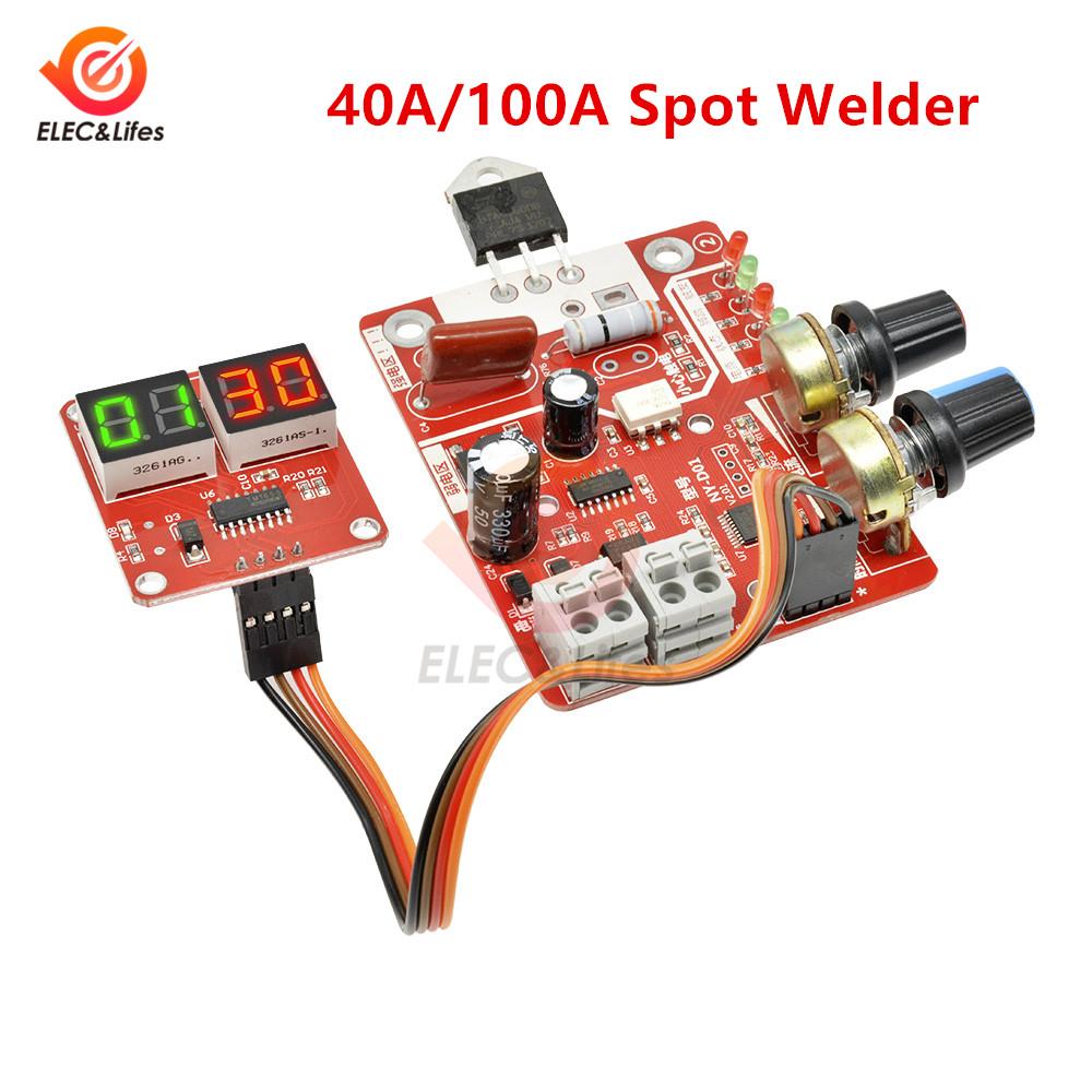 Spot Welders control Board 111A Digital display Spot welding time and current controller panel timing Ammeter NY-D11 Transformer