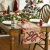 2025 Snake Year Table Runner Floral Snake Pattern Festival Party Decor Tablecloth Chinese Traditional New Year Table Covers