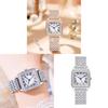 Classic Square Ladies Quartz Watch With Diamonds Waterproof For Fashion Enthusiasts