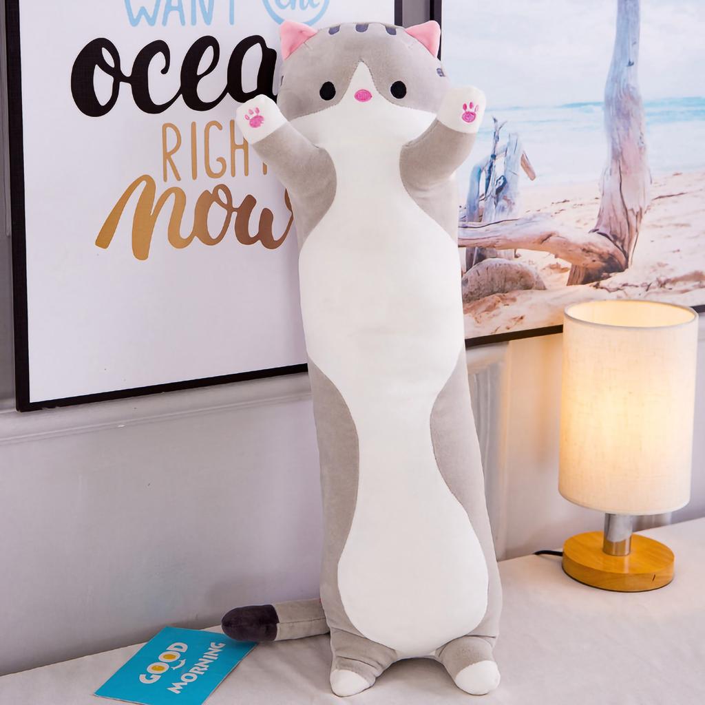 Body Pillow Plush Stuffed Long Cushion Cat Animal Soft Toy Gift for Sleeping Hugging50cm / 19.69in