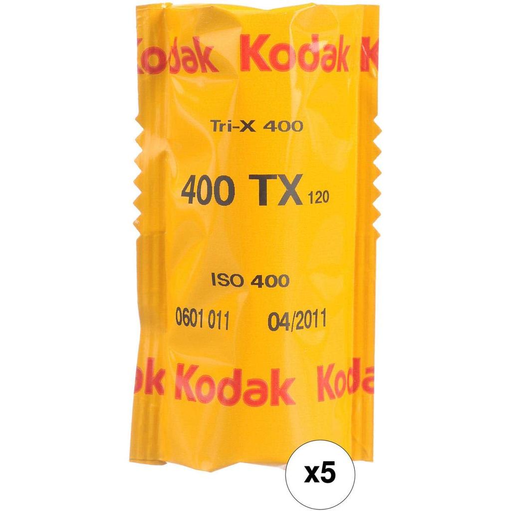 Kodak Professional Black and White Film 400 120 5 Pack 8568214 Tri-X