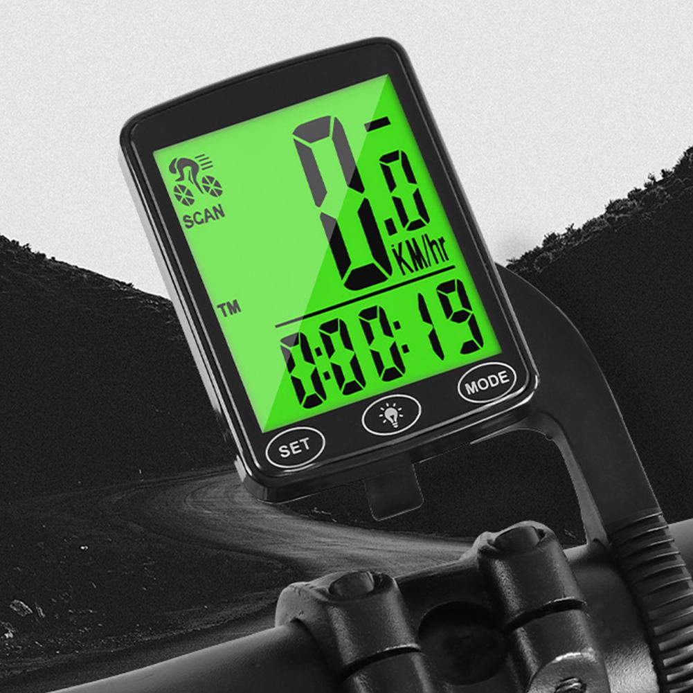 Wireless Mountain Bike Speedometer with Backlight & Multi-Functions Bike Speedometer Odometer Cycling Odometer for Road Bike MTB