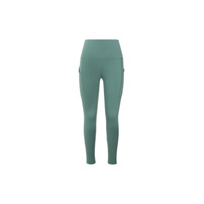Pantalones Deportivos Casuales Universales Sólidos de Cintura Alta Ajustados Nueve Puntos para Mujer Azul Costero DQ5898362