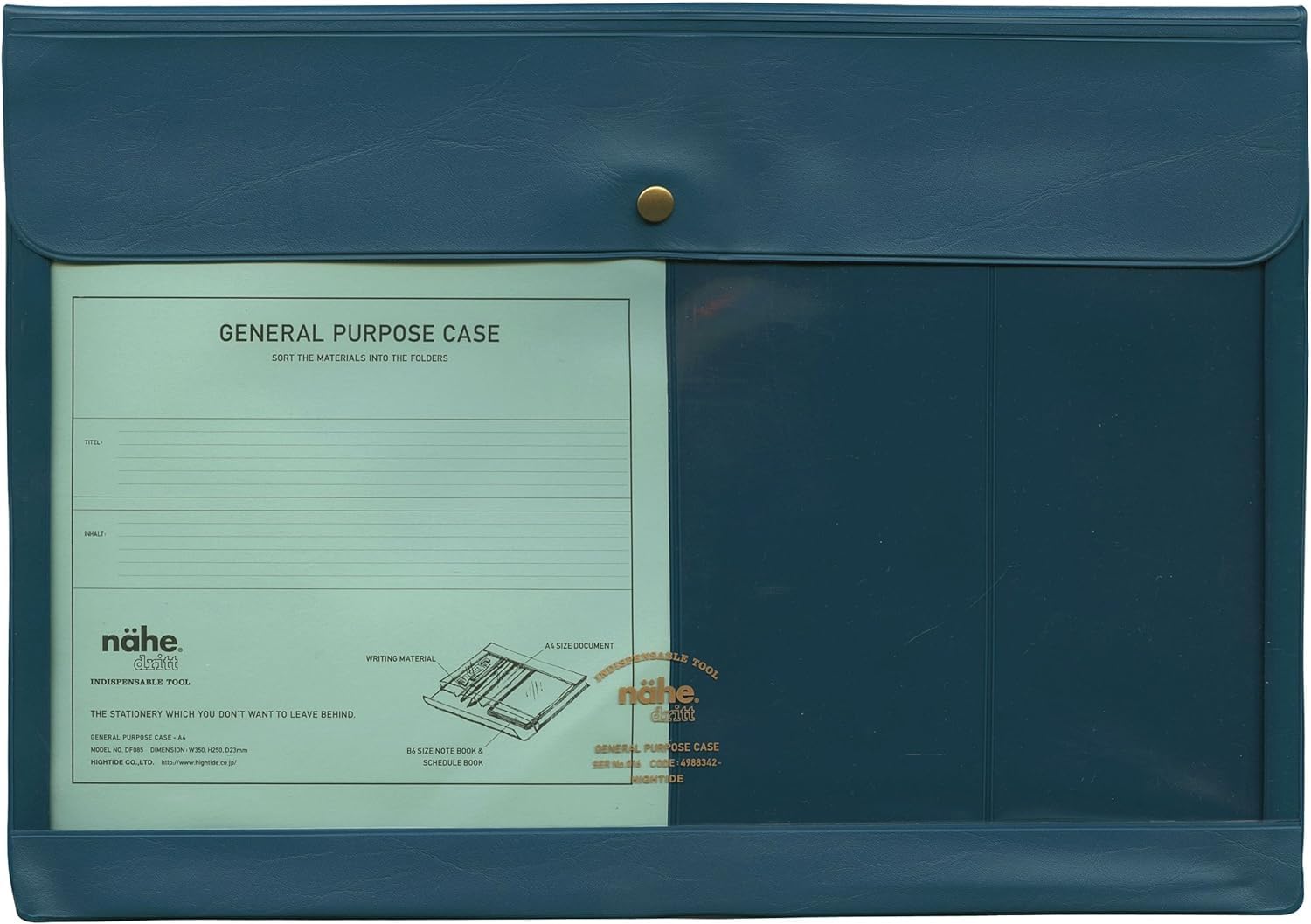 Hightide General Purpose Case Nahe A4 Blue DF085