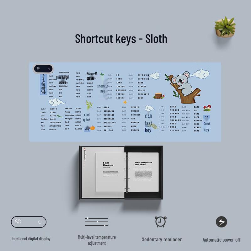 Shibali Smart Heated Desk Mat with Digital Display