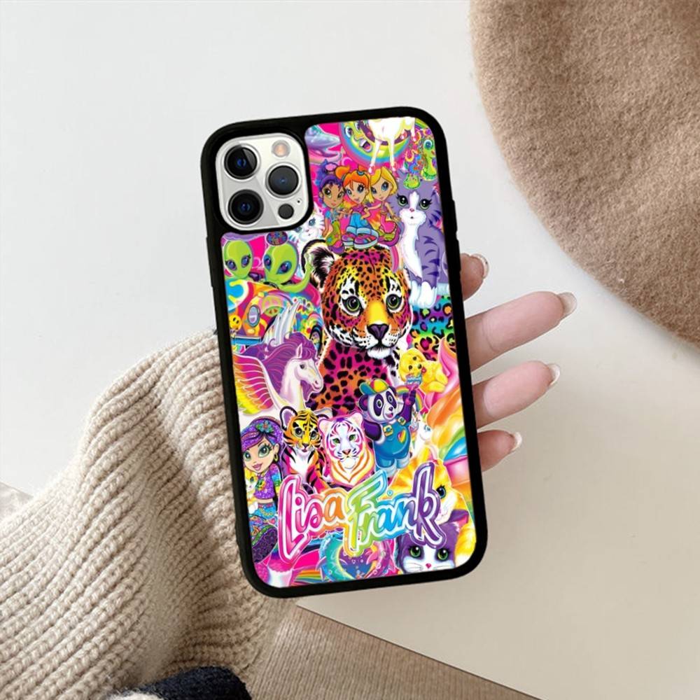 Lisa Frank Art Phone Case For IPhone 16 Pro Max 15 14 Plus 14 13 12 11 17 PC+TPU Cases Back Cover