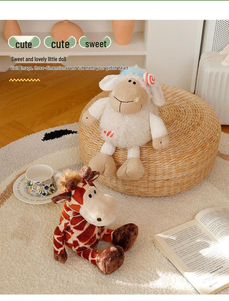 Orman Hayvanları Peluş Oyuncaklar - Aslan, Fil, Goril, Geyik Bebekler - Hayvanat Bahçesi Hediye Koleksiyonu