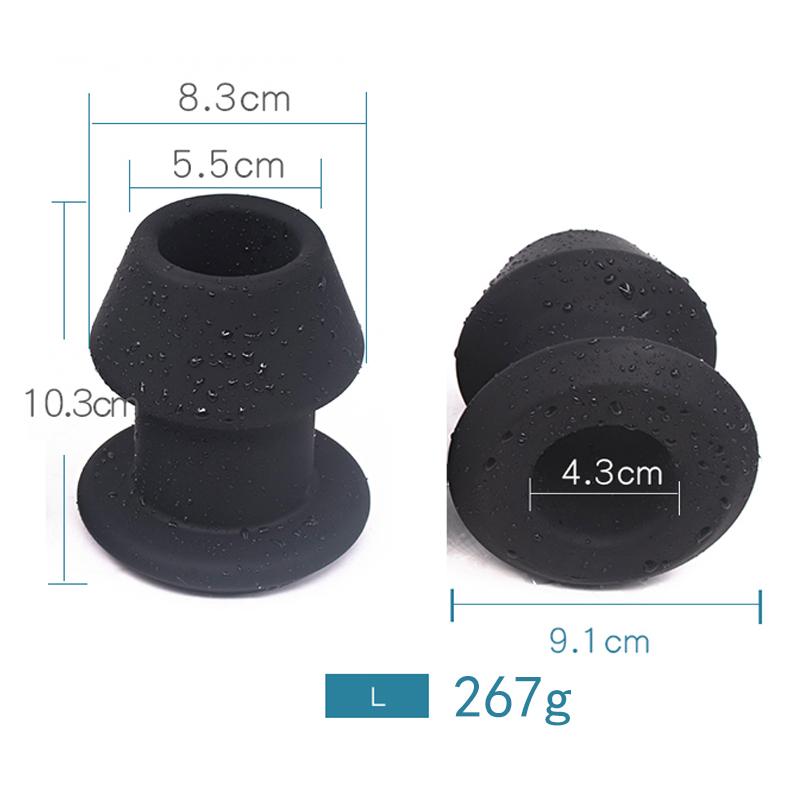 Silicone Hollow Anal Plug With Stopper Speculum Enema Anus Dilator Butt Plug Prostate Massage Bdsm Sex Toys For Woman Men